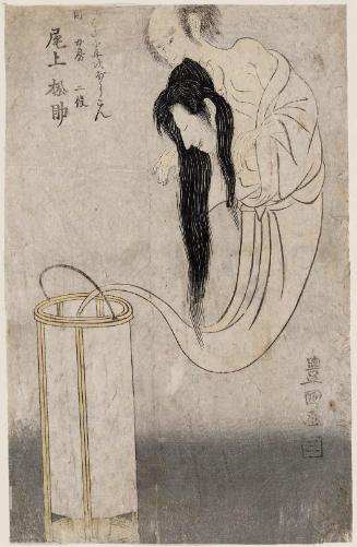 Actor Onoe Matsusuke I in a Double Role as the Ghost of Kohada Koheiji and Koheiji's Wife