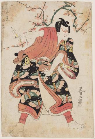Actor Onoe Matsusuke II as Soga Gorô Tokimune