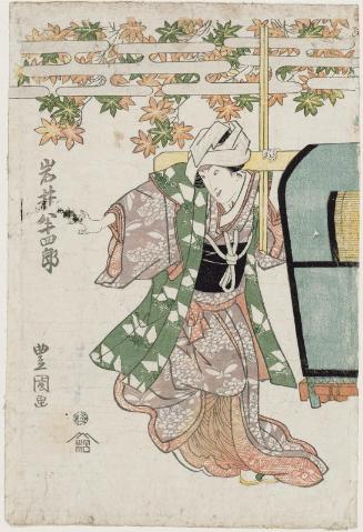 Actor Iwai Hanshirô V as a Female Palanquin Carrier