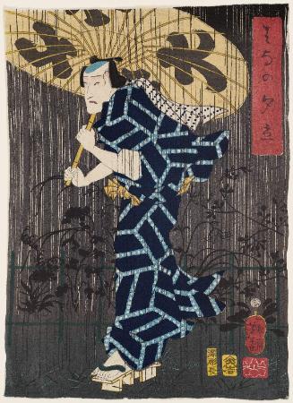 Evening Shower among Flowers (Hana no yûdachi): Actor Ichimura Uzaemon XIII