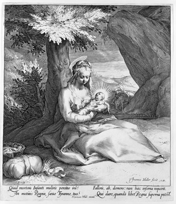 Rest on the flight to Egypt