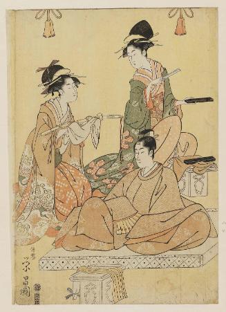 A Parody of the Adulthood Ceremony of Lord Narihira (Narihira ason hatsu kanmuri yatsushi)