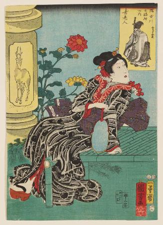 Jurôjin: Actor Onoe Baikô IV, from the series Seven Gods of Good Fortune on the Sumida River (Sumidagawa shichifukujin no uchi)