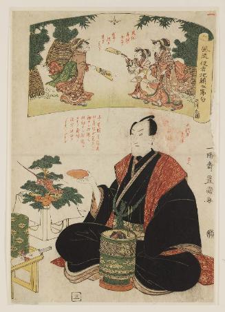 The First Month (Shôgatsu no zu): Actor Bandô Mitsugorô III, from the series The Five Festivals with Popular Actors in Private Life (Fûryû yakusha jigao gosekku)