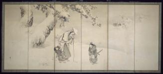 Tokiwa and Her Children in the Snow