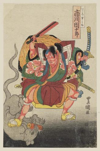 Actor Ichikawa Danjûrô VII as Arajishi Otokonosuke