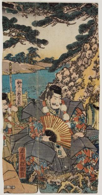 Yoshitsune and Benkei Escaping to the North
