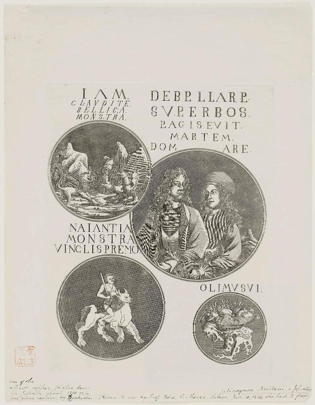 Four Medallions Commemorating the Independence of the Netherlands