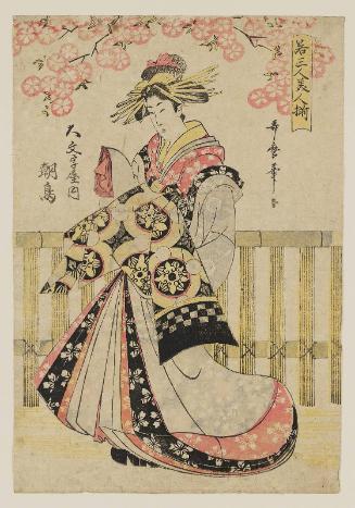 Asatori of the Daimonjiya, from the series Three Young Beauties (Waka sannin bijin soroe)