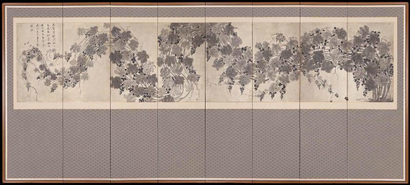 Screen with grapevine