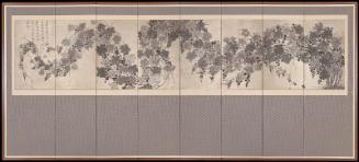 Screen with grapevine
