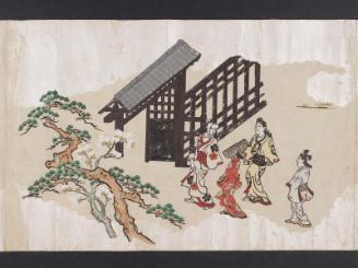 Viewing Cherry Blossoms in Ueno (Ueno hanami no tei), Sheet 2