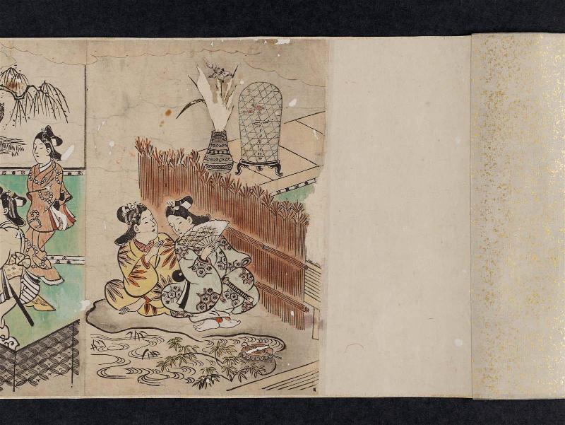 Couple with a Birdcage, from an untitled series of Pastimes of the Seasons