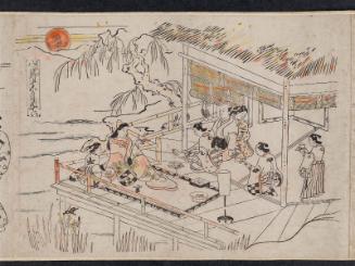 At Ishiwara, the Fifteenth Day of the Eight Month (Ishiwara zu, Hachigatsu jûgo-nichi no tei), from an untitled series of Customs of the Twelve Months