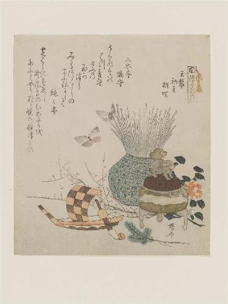 Chapters 22–24 (Tamakazura, Hatsune, Kochô), from the series The Tale of Genji (Genji monogatari)