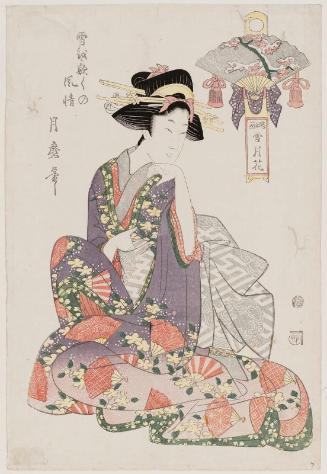 The Look of Spread-out Snow (Yuki o shiku no fûsei), from the series Sketches of Snow, Moon, and Flowers (Ryakuga setsugekka)