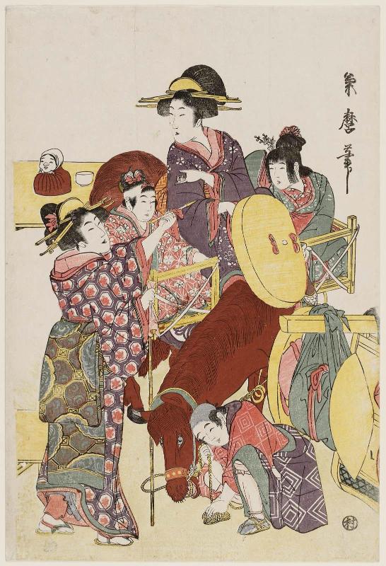 Travelers Pausing for a Smoke