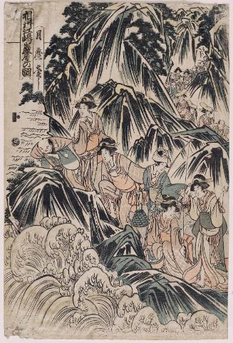 The Cave at Enoshima in Sagami Province (Sôshû Enoshima iwaya no zu)