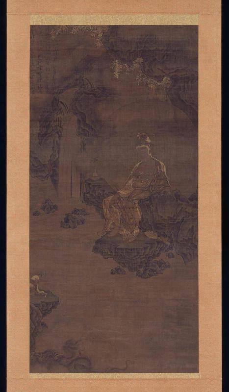 Guanyin of Mount Putuo with Shancai and the Dragon
