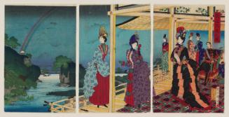 Illustration of the Garden Refreshed after the Rain (Uka sentei no zu)