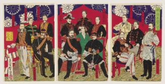 A Glance at the Distinguished Figures of the Meiji Period (Meiji meiyo ichiran)