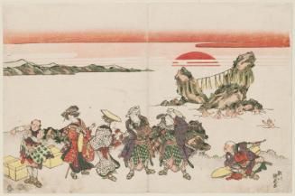 Travelers at Futami-ga-ura