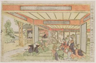 Act IV (Yodanme), from the series Perspective Pictures of the Storehouse of Loyal Retainers (Uki-e Chûshingura)