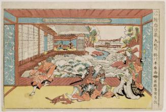 Act IX (Kudanme), from the series Perspective Pictures of the Storehouse of Loyal Retainers (Uki-e Chûshingura)