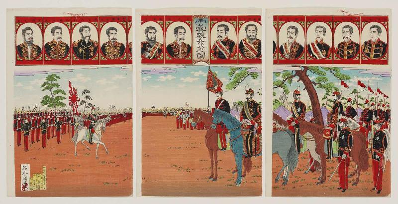Military Review for Noble Dignitaries (Unkyaku kanpeishiki no zu)