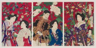 Enjoying a Comparison of the Flowers of the Four Seasons (Hana-awase shiki no yûran)