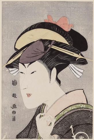 Actor Matsumoto Yonesaburô as Fuwa Shozaemon's Daughter (?)