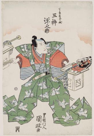Actor Mimasu Gennosuke I as Jûrô Sukenari