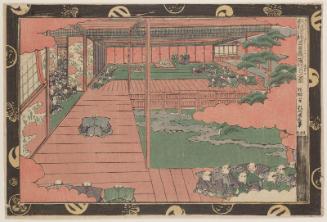 Act IV (Yodanme no zu), from the series Newly Published Perspective Pictures of the Storehouse of Loyal Retainers (Shinpan uki-e Chûshingura)