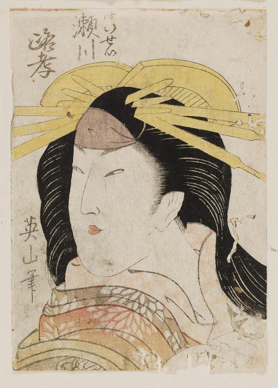 Actor Segawa Rokô IV as a Courtesan (Keisei)