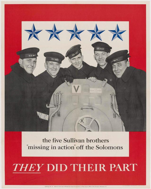 The Five Sullivan Brothers "Missing in Action" Off The Solomons—They Did Their Part