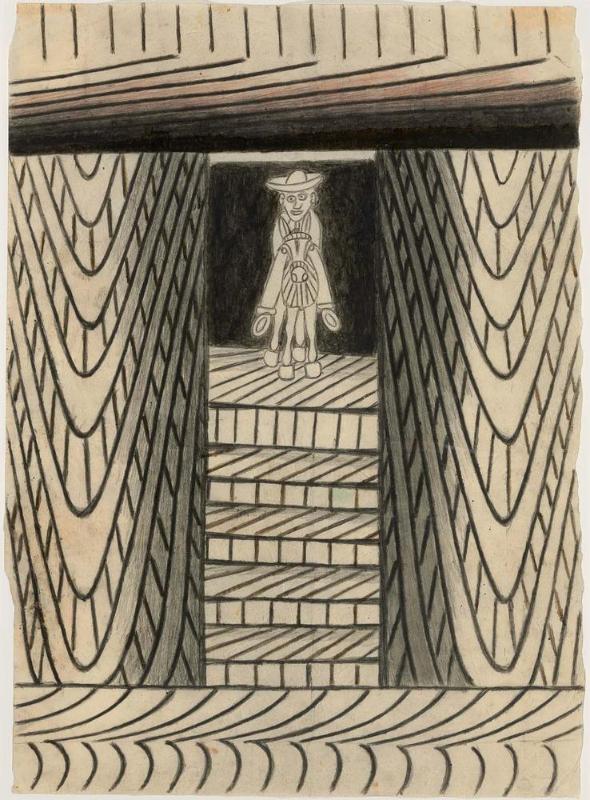 Untitled (Black and White Frontal Caballero)