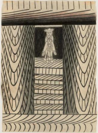 Untitled (Black and White Frontal Caballero)