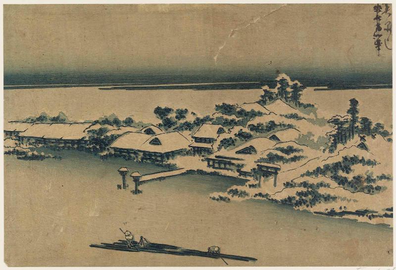 Snow on the Sumida River
