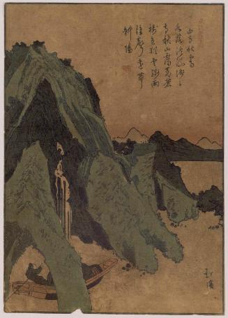 Clear Autumn Weather at a Mountain Temple (Sanji shûsei), from the series Picturebook of Tang Poems (Tôshi gafu no uchi)
