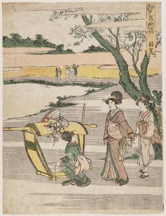 Meguro, from the series Visiting Famous Places in Edo (Edo meisho asobi)
