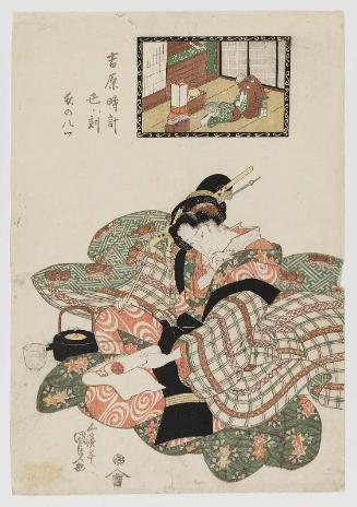 The Hour of the Ox, Eighth Hour of Night (Ushi no koku, Yoru no yattsu), from the series A Yoshiwara Clock (Yoshiwara tokei)