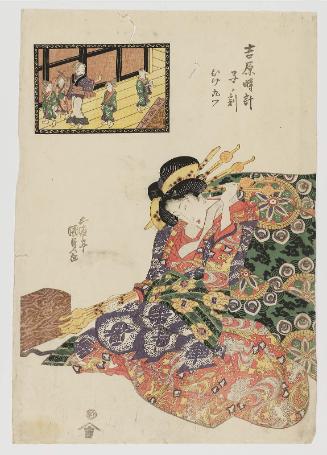 The Hour of the Rat, Ninth Hour of Dawn (Ne no koku, Hike kokonotsu), from the series A Yoshiwara Clock (Yoshiwara tokei)