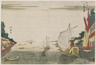 View of Tsukuda Island (Tsukudajima no kei), from the series The Eastern Capital (Tôto)