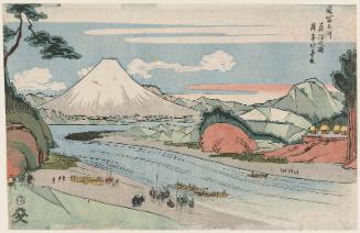 True Depiction of the Fuji River (Fujikawa shinsha no zu), from the series The Tôkaidô Road (Tôkaidô)
