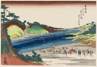 True Depiction of the Ôi River (Ôikawa shinsha no zu), from the series The Tôkaidô Road (Tôkaidô)