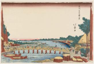 View of the Great Bridge at Senju in Musashi Province (Bushû Senju Ôhashi no kei)
