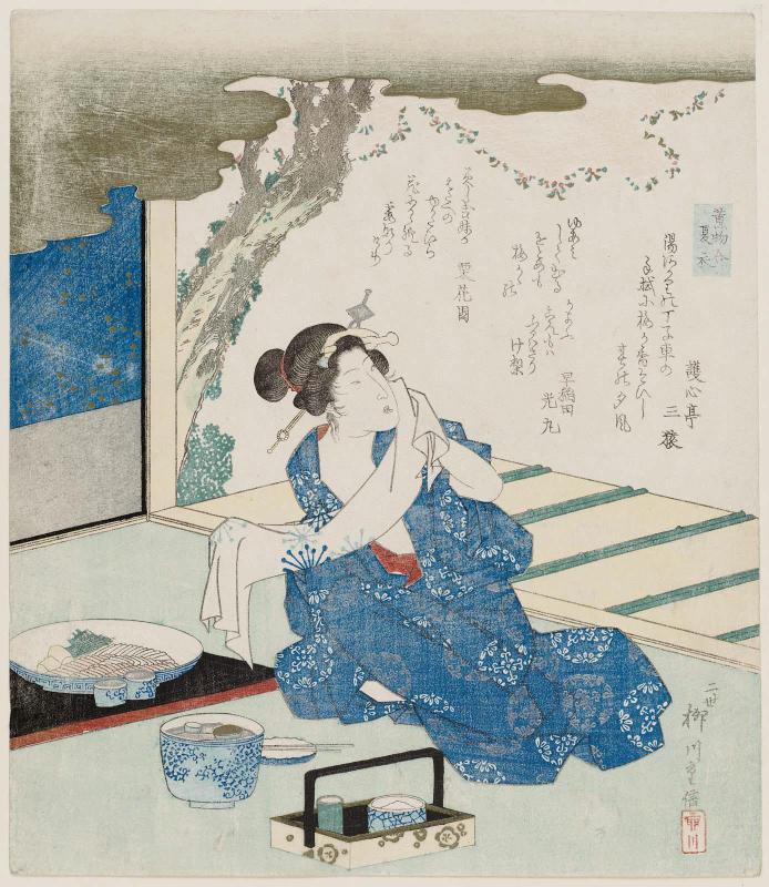 Summer Robes (Natsugoromo), from the series An Incense Contest (Takimono awase)