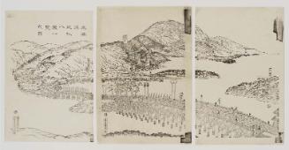 The Eight Views of Ômi in a Single View, Seen from the Tôkaidô Road (Tôkaidô Ômi hakkei ichiran no zu)