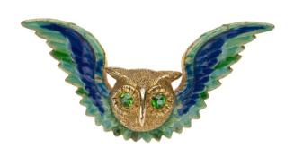 Owl watch enhancer with outstretched wings