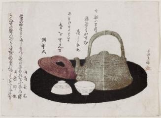 Tray with Teapot and Cups